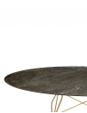 Table Glossy Marble Oval structure or - plateau bronze ancien - Kartell Valente Design - détails