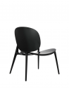 Fauteuil BE BOP noir mat Kartell - Valente Design - vue de 3/4