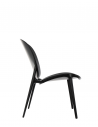 Fauteuil BE BOP noir mat Kartell - Valente Design - de profil