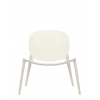 Fauteuil BE BOP blanc mat Kartell - Valente Design - vue de face