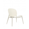 Fauteuil BE BOP blanc mat Kartell - Valente Design - vue de 3/4