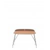 Bureau EARL OF WOOD bois clair/chrome Kartell - Valente Design - de face