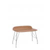 Bureau EARL OF WOOD bois clair/chrome Kartell - Valente Design, vue de côté