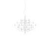 Lustre 2097/30 blanc mat de flos Valente Design Gino Sarfatti - ampoules transparentes