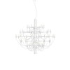 Lustre 2097/50 blanc mat de flos Valente Design Gino Sarfatti - ampoules givrées