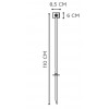 Dimension Spot sur piquet Spotty 110 cm Royal Botania - Valente Design