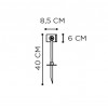 Dimension Spot sur piquet Spotty 40 cm Royal Botania - Valente Design