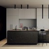 Plafonnier A-Tube small noir - Lodes studio Italia Design - Valente Design - dans cuisine