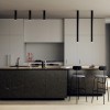 Plafonniers A-Tube small et large noir - Lodes studio Italia Design - Valente Design