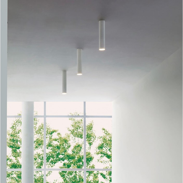 Plafonnier A-Tube small blanc Lodes studio Italia Design - Valente Design
