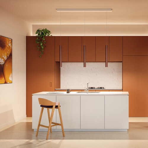 Suspension Lodes A-Tube Large bronze cuivré de Lodes Studio Italia Design - cuisine design