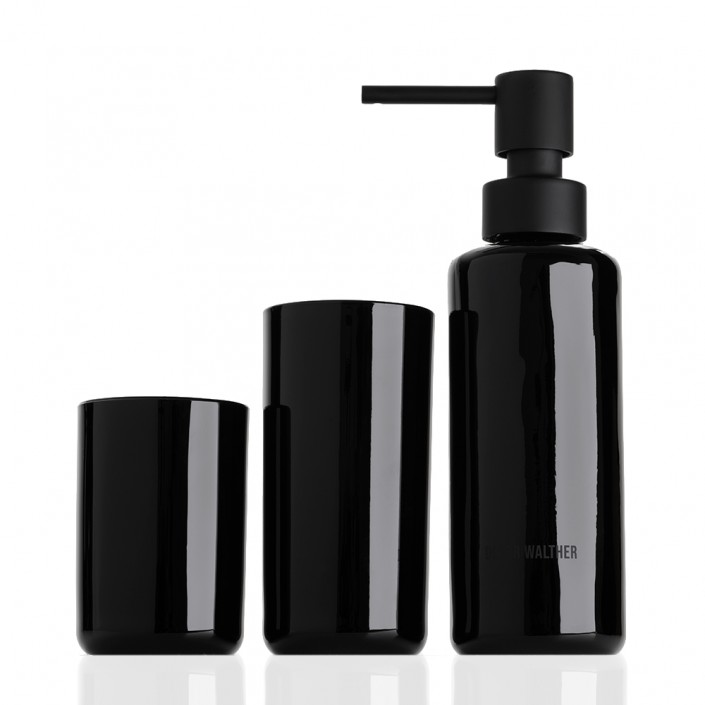 Ensemble de verre Pop Up - noir - Decor Walther - Valentedesign.com