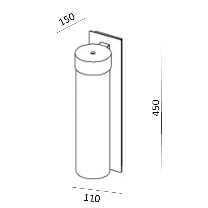 Dimension Applique Nabucco Inverlight - Valente Design