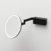 Miroir mural éclairant grossissant 5x Vision R - noir - Decor Walther - Valentedesign.com