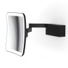 Miroir mural éclairant grossissant 5x Vision S - noir - Decor Walther - Valentedesign.com