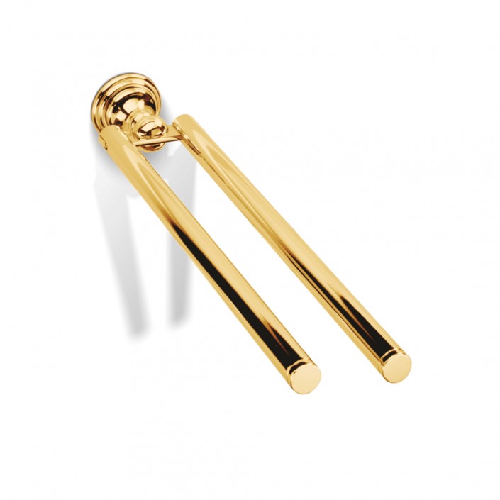 Porte serviettes double giratoire Classic CL HTH2 - or - Decor Walther - Valentedesign.com