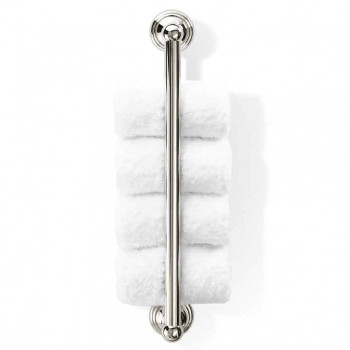 Porte serviettes vertical Classic CL GTH - nickel poli - Decor Walther - Valentedesign.com