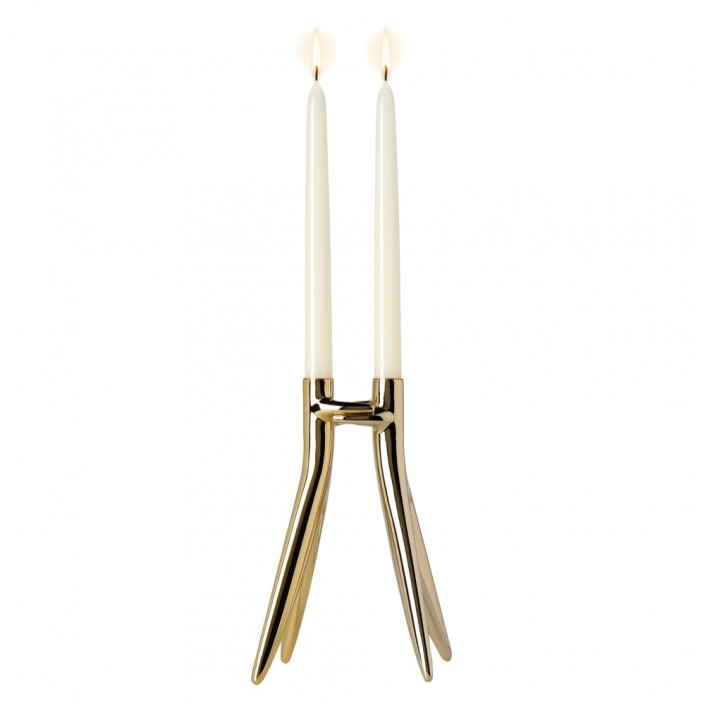 Bougeoir Abbracciaio or à poser - Kartell - Philippe Starck