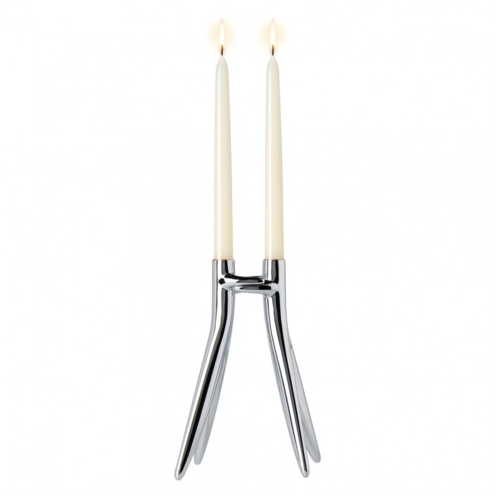 Bougeoir Abbracciaio chrome à poser - Kartell - Philippe Starck