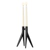 Bougeoir Abbracciaio noir à poser - Kartell - Philippe Starck