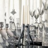 Bougeoir Abbracciaio chrome à poser sur la table de dîner - Kartell - Philippe Starck