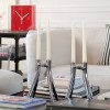 Bougeoir Abbracciaio chrome à poser sur table basse - Kartell - Philippe Starck