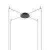 Patère ronde radiale noir mat pour 1 à 4 suspensions Lodes Studio Italia Design - Valente Design