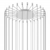 Patère ronde radiale blanc mat pour 13 à 28 suspensions Lodes Studio Italia design - Valente Design