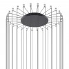 Patère ronde radiale noir mat pour 13 à 28 suspensions Lodes Studio Italia design - Valente Design