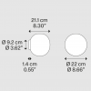 Dimension Applique Volum 42 Lodes-Studio Italia design - Valente Design