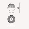 Dimension centre de table PUMO Kartell - Valente Design