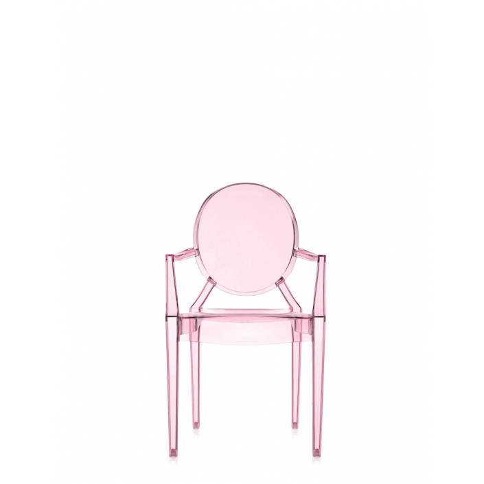 Chaise LOU LOU GHOST rose Kartell - Valente Design - de face