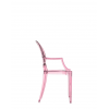Chaise LOU LOU GHOST rose Kartell - Valente Design - de profil