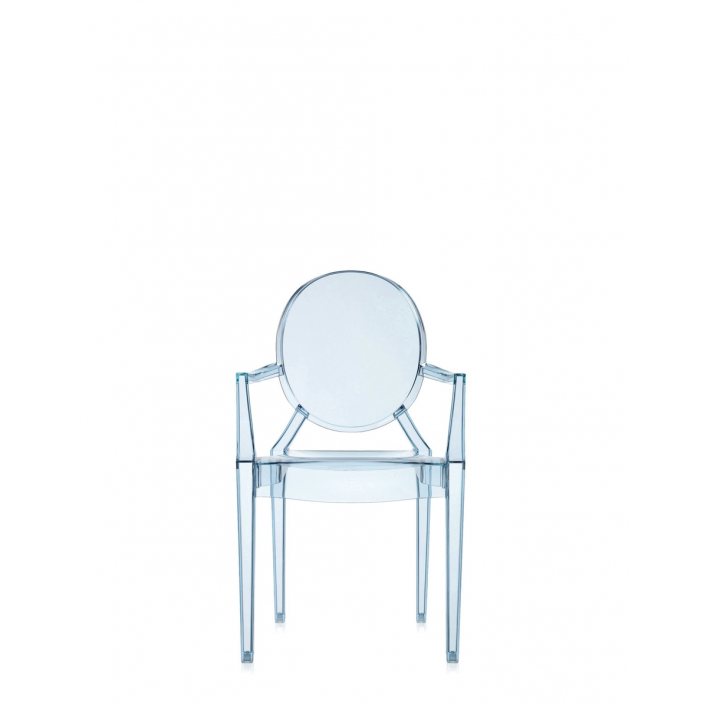 Chaise LOU LOU GHOST bleu clair Kartell - Valente Design - de face