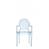 Chaise LOU LOU GHOST bleu clair Kartell - Valente Design - de face