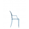 Chaise LOU LOU GHOST bleu clair Kartell - Valente Design - de profil