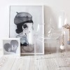 Chaise LOU LOU GHOST cristal Kartell - Valente Design - mise en scène avec tableau