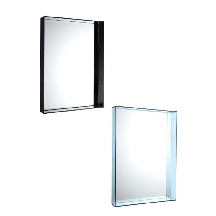 Miroirs ONLY ME 50x70 noir et bleu Kartell - Valente Design