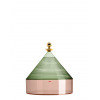 Centre de table TRULLO vert sauge/rose Kartell - Valente Design - vue de face