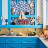 Centre de table TRULLO jaune/bleu Kartell - Valente Design - dans cuisine