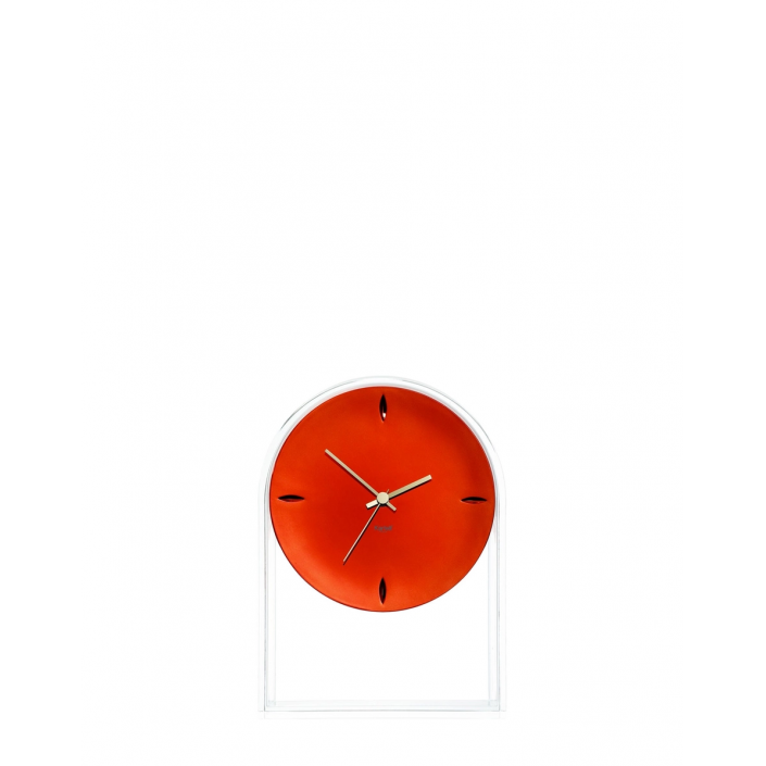 Horloge AIR DU TEMPS cristal/rouge Kartell - Valente Design - de face