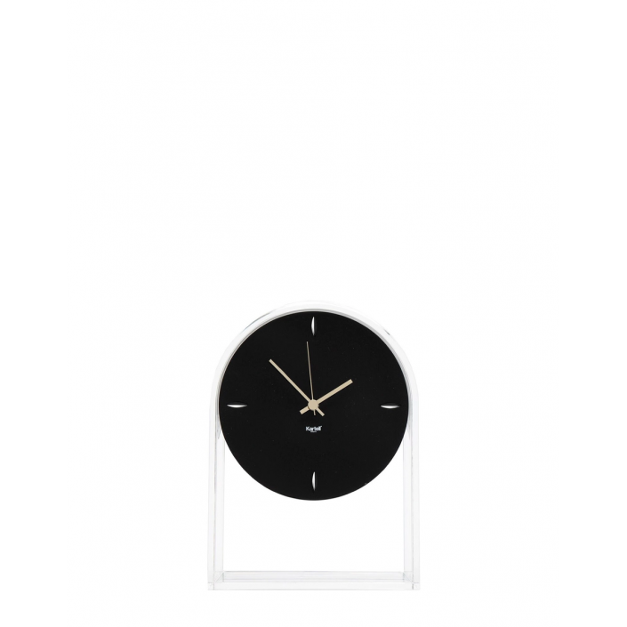 Horloge AIR DU TEMPS cristal/noir Kartell - Valente Design - de face