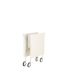 Charriot BATTISTA crème mat Kartell -Valente Design - replié