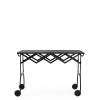 Charriot BATTISTA noir mat Kartell -Valente Design - de face