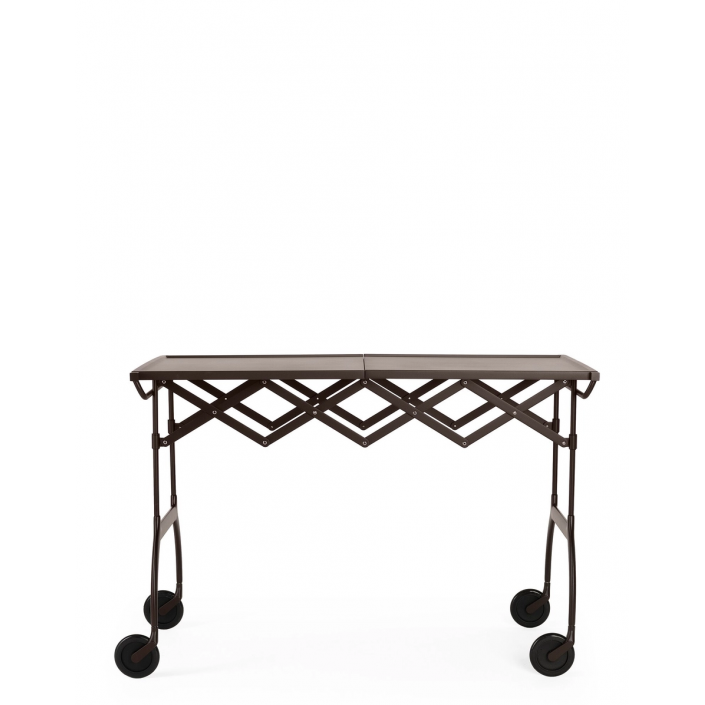Charriot BATTISTA prune mat Kartell -Valente Design - de face