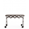 Charriot BATTISTA prune mat Kartell -Valente Design - de face