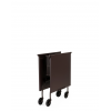 Charriot BATTISTA prune mat Kartell -Valente Design - replié