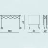 Dimension Charriot BATTISTA Kartell -Valente Design