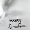 Charriot BATTISTA noir mat Kartell -Valente Design - avec lampe Goodnight