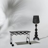 Charriot BATTISTA noir mat Kartell -Valente Design - avec lampadaire Kabuki